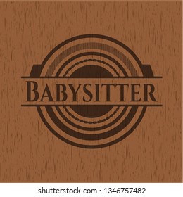 Babysitter wooden emblem