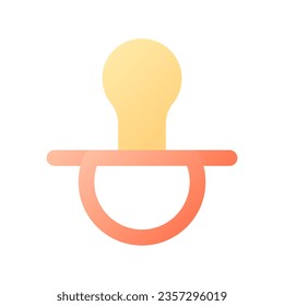 Babysitting pixel perfect flat gradient color ui icon. Child care. Nanny service in hotel. Simple filled pictogram. GUI, UX design for mobile application. Vector isolated RGB illustration