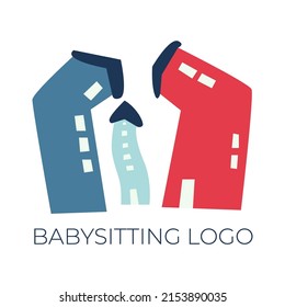 Babysitting Word Concepts Logo. Babysitter Service, Nanny Skills, Duties. Presentation, Website. Isolated Lettering Typography Idea With Linear Icons. Hourly Pay Job. Vector Outline Illustration