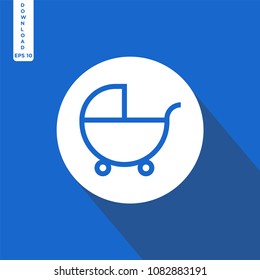 Babystoller vector icon