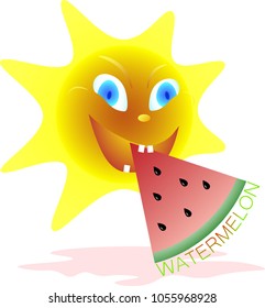 baby-sun bites the watermelon watermelon logo