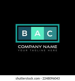 BAC letter logo creative design. BAC unique design.
