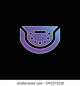 Baccarat blue gradient vector icon