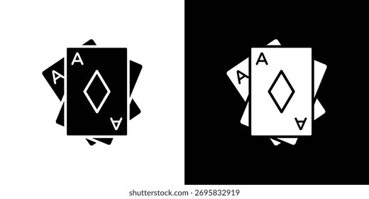 Icono de Baccarat elemento de diseño de concepto. iconos de pictograma.