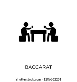 Baccarat icon. Baccarat symbol design from Activity and Hobbies collection. Simple element vector illustration on white background.