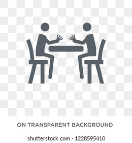 Baccarat icon. Trendy flat vector Baccarat icon on transparent background from Activity and Hobbies collection. 