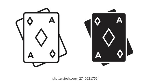 Baccarat icons for web developers and designers,