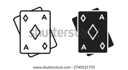 Baccarat icons for web developers and designers,