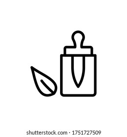 Bach flower leaf icon. Simple line, outline vector elements of alternative medicine icons for ui and ux, website or mobile application