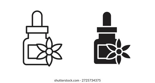 Bach flowers icon for template. Icon vector graphic set