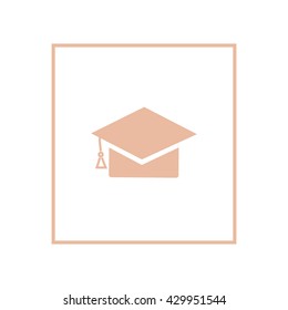 Bachelor cap, icon
