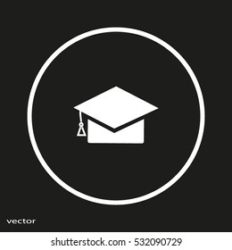 Bachelor cap, icon