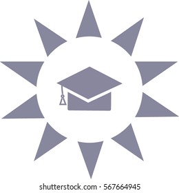 Bachelor cap, icon