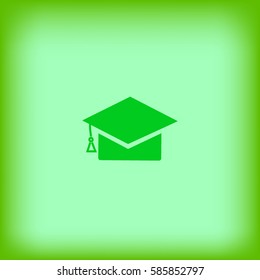 Bachelor cap, icon