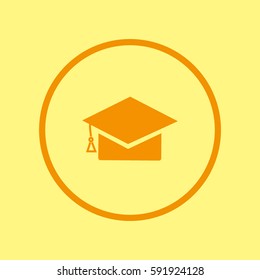 Bachelor cap, icon
