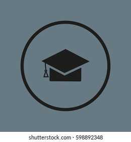 Bachelor cap, icon