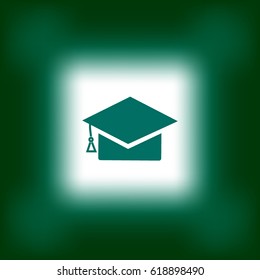 Bachelor cap, icon