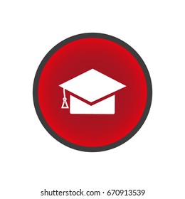 Bachelor cap, icon