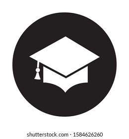 bachelor cap logo stock illustration design