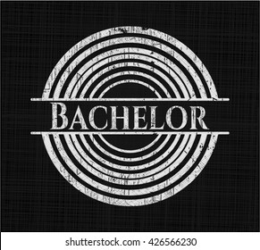 Bachelor with chalkboard texture