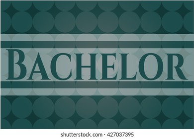 Bachelor colorful card