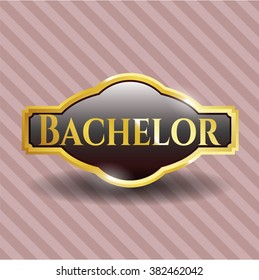 Bachelor gold emblem