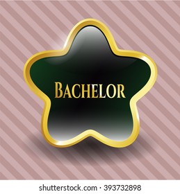Bachelor gold emblem
