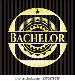 Bachelor golden emblem