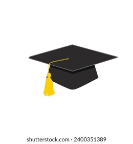 bachelor graduation cap vector design illustration suitable for education theme, sticker, template, decoration