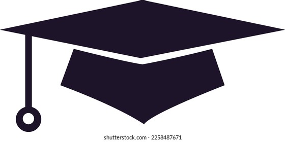 Bachelor graduation hat template vector