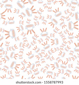 Bachelor griller seamless pattern design, Repeat textile design. Fabric print.