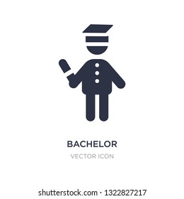 bachelor icon on white background. Simple element illustration from People concept. bachelor sign icon symbol design.