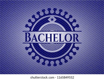 Bachelor with jean texture