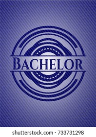 Bachelor with jean texture