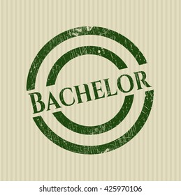 Bachelor rubber stamp