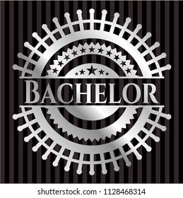 Bachelor silver badge or emblem