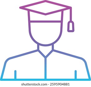 Bachelor vector icon. Can be used for printing, mobile and web applications.