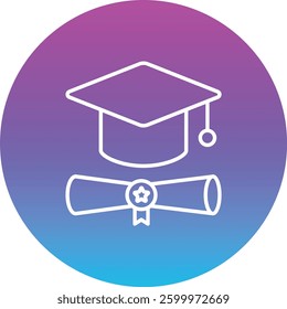 Bachelor vector icon. Can be used for printing, mobile and web applications.