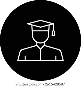 Bachelor vector icon. Can be used for printing, mobile and web applications.