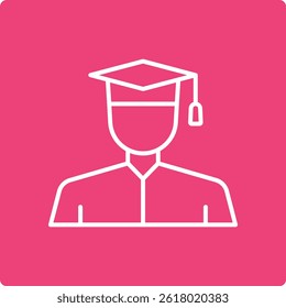 Bachelor vector icon. Can be used for printing, mobile and web applications.