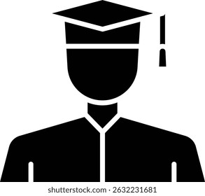 Bachelor vector icon. Can be used for printing, mobile and web applications.