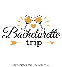 Bachelorette Handgezeichnete Motivationsschrift im modernen Kalligrafiestil. Inspirationsmotto für Print- und Plakatdesign. Vektorgrafik.