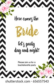 Bachelorette Party Invitation Card