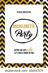 Bachelorette Party Invitation Card