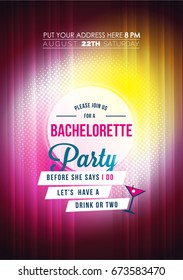 Bachelorette Party Invitation Card