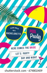 Bachelorette Party Invitation Card Stock Vector (Royalty Free ...