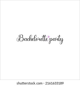 Bachelorette Party Logo Stock Illustrations, Images And Vectors. 
Bachelorette Party Calligraphy Invitation Card Banner