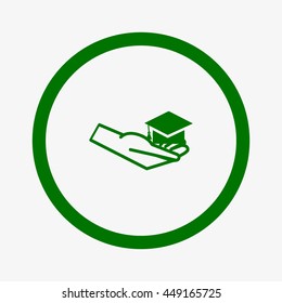 Bachelor's hat in hand