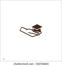 Bachelor's hat in hand