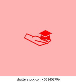 Bachelor's hat in hand